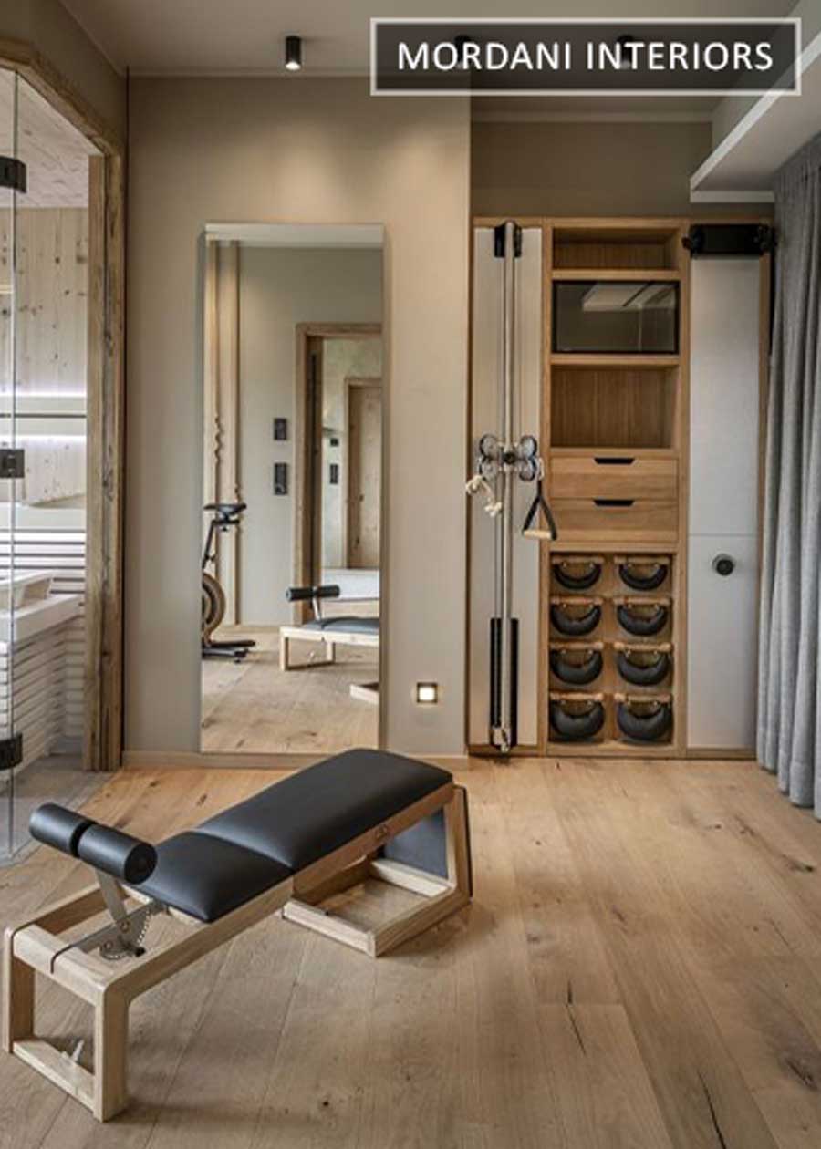 Teak Wood Cushioned Gym Flooring 